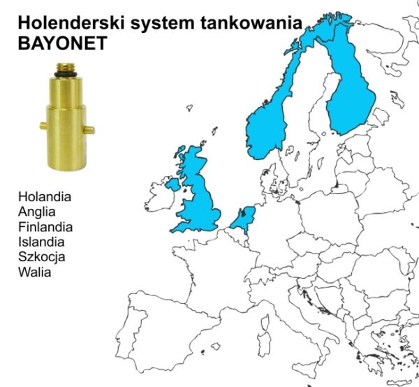 Adapter tankowania Polska - Holandia gw. M14 DISH - BAYONET - obrazek 2