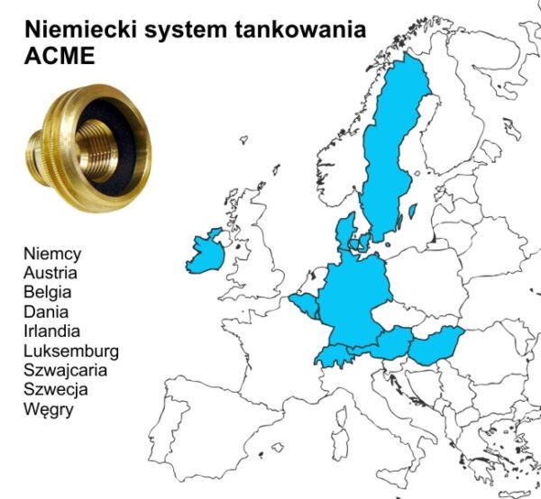 Adapter tankowania butli turystycznej ACME - obrazek 2