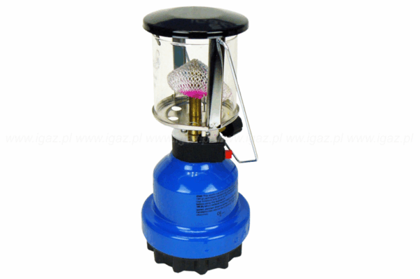 Lampa gazowa zasilana z kartusza