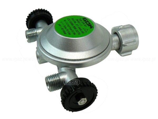 Reduktor GOK 50 mbar, 2 x 0,5 kg/h wyjście 2 x 1/4L - obrazek 3